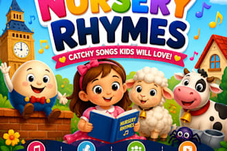compose and produce kids music nursery rhymes for children