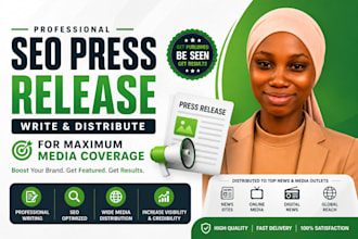 write and distribute SEO press release for maximum media coverage