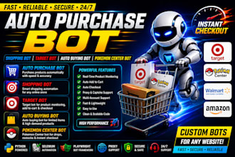 do auto purchase bot, auto checkout bot, auto buying bot, shopping bot