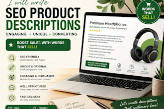 write SEO product descriptions for your ecommerce store