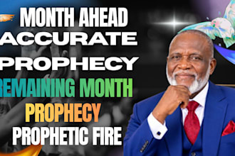give you a detail month ahead personal prophetic word of god