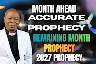 give you a detail month ahead personal prophetic word of god
