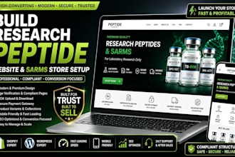 build peptide research website sarms store setup payment for peptide store