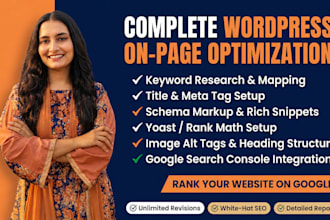 do wordpress on page seo and technical optimization to rank on google