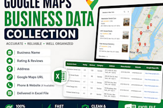 collect google maps business data into excel