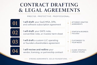 be your US attorney for saas msa, dpa, and software subscription agreements