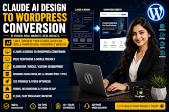 convert your claude ai website design into a wordpress website