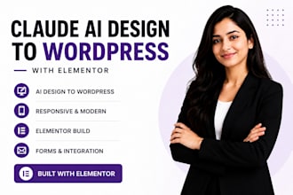 convert your claude ai website design into a wordpress website