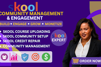 setup skool online community skool online course skool community manager skool