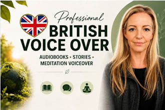 record an engaging story, audiobook or calming meditation or mindfulness