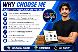 do ebay product hunting and research for dropshipping