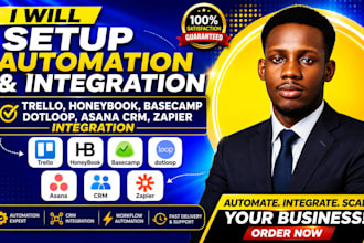 setup trello honeybook automation basecamp dotloop asana crm zapier integration