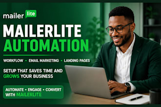 setup mailerlite automation workflow email marketing email campaign landing page