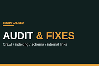 do a technical SEO audit with optional wordpress fixes