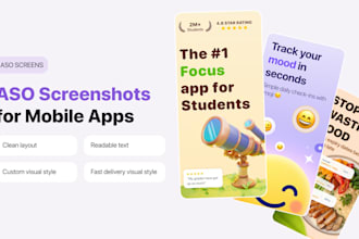 design app store screenshots for your mobile app