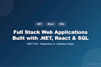 build full stack web applications using net react and sql