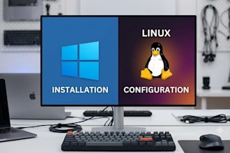 install and configure windows and linux operating systems