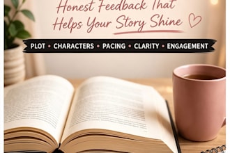be your beta reader and provide honest feedback