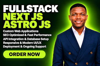 build full stack website with react next js figma to astro js tailwind developer