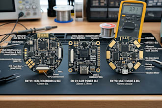 design custom smartwatches with ble and health sensors
