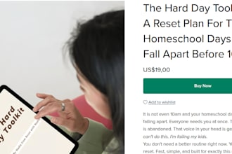 write a sales page for your digital product or template shop