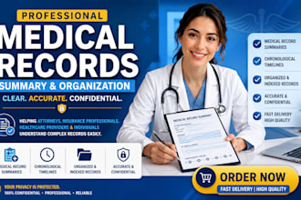 professionally summarize and organize medical records