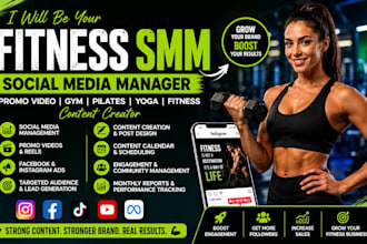 be your fitness SMM social media manager, gym marketing, instagram marketing