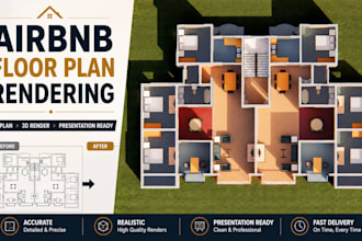 create a professional airbnb floor plan for your rental property