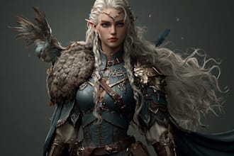draw legendary fantasy character art from your wildest