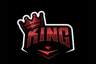 create a modern crown logo design