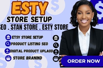 design etsy digital product etsy shop setup stanstore
