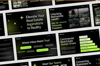 design professional powerpoint presentation, pitch deck, sales deck