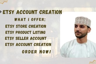 create fully verified etsy seller account etsy account creation etsy listing