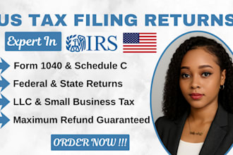 do USA tax filing, US tax returns, llc tax, business tax 1120 5472 1040 cpa