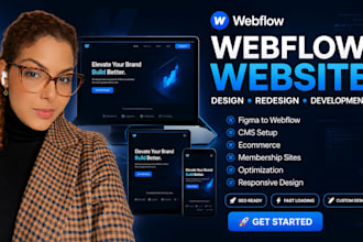 design webflow website, webflow redesign, optimize webflow, webflow development