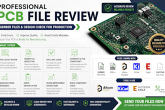 professionally review pcb files gerber files and design for production