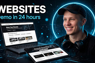 design and develop a modern landing page that converts