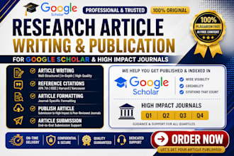 write and publish research article on google scholar indexed journal