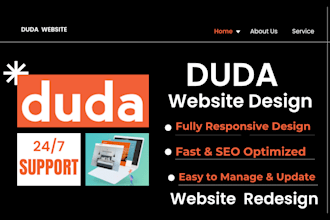 develop a custom duda business website duda website redesign duda website design