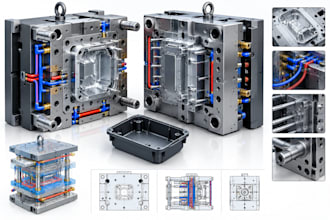 design injection molds and optimize plastic products