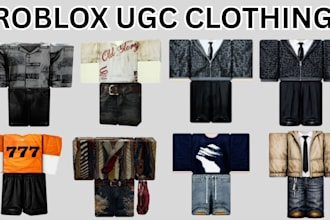 create high quality roblox ugc accessories, roblox clothing for your roblox