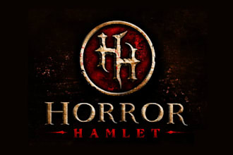 design custom game horror hamlet logo
