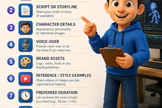 do 3d cartoon character animation