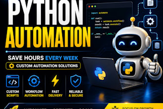 build custom python automation scripts and workflow bots