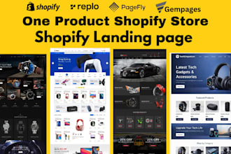 design a profitable one product shopify dropshipping store
