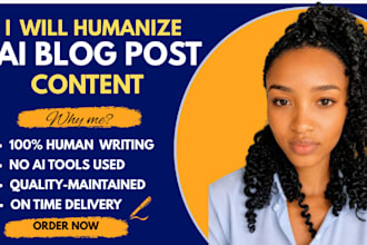 humanize chatgpt blog posts into natural, engaging content