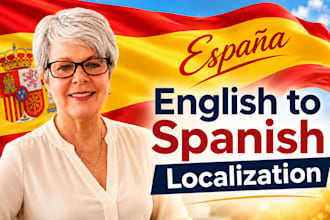 translate and localize english to european spanish