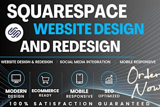 build squarespace website design, redesign clone squarespace website development