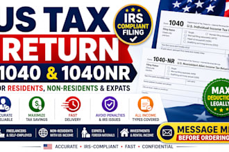 us tax return filing, form 1040, 1040nr for non residents
