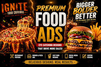 create ai generated ad posters for food